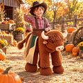 Kids Highland Cow Ride-On Costume