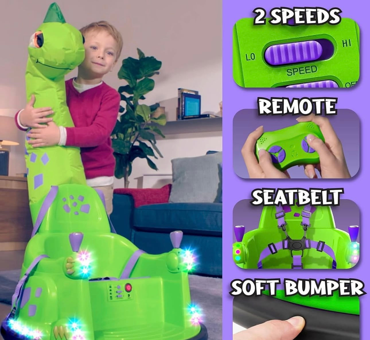 Children's electric bumper car remote control