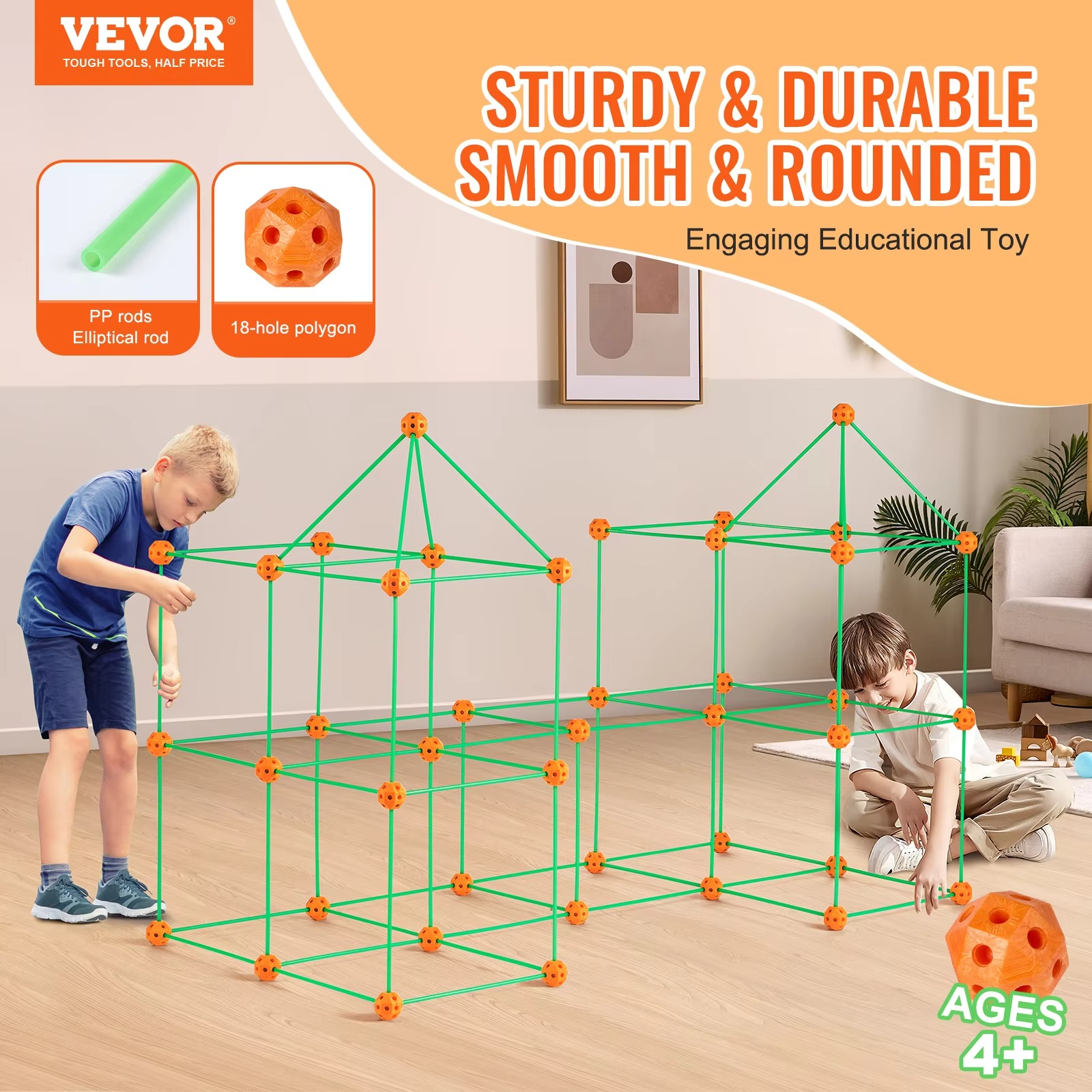Kids Construction Fortress Building Kit