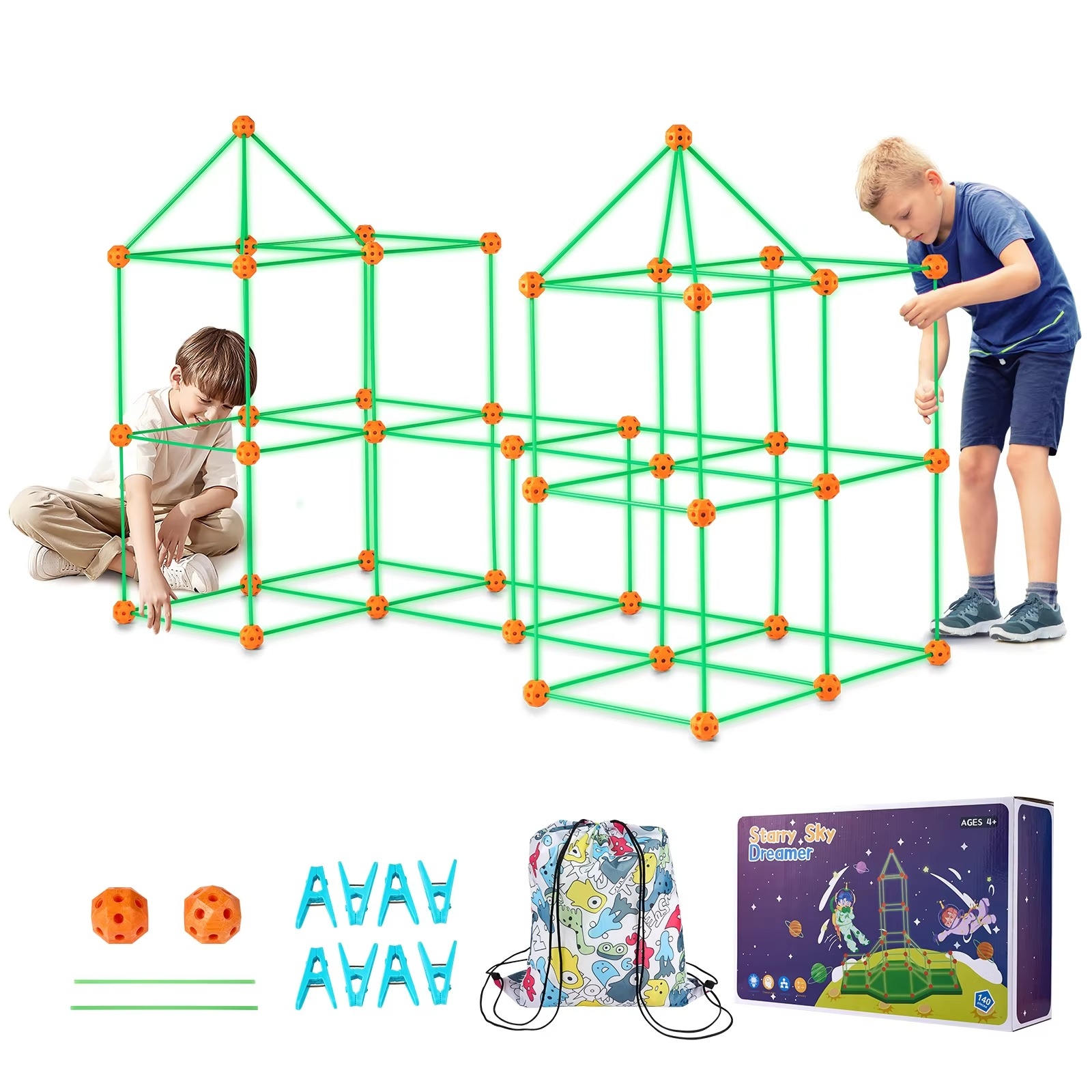 Kids Construction Fortress Building Kit