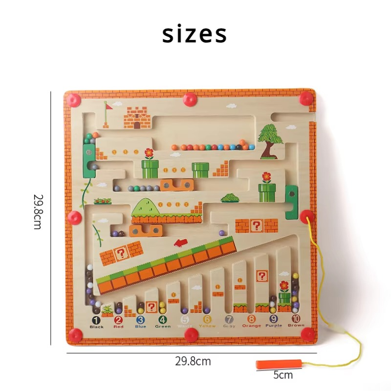 Wooden Magnetic Maze Board