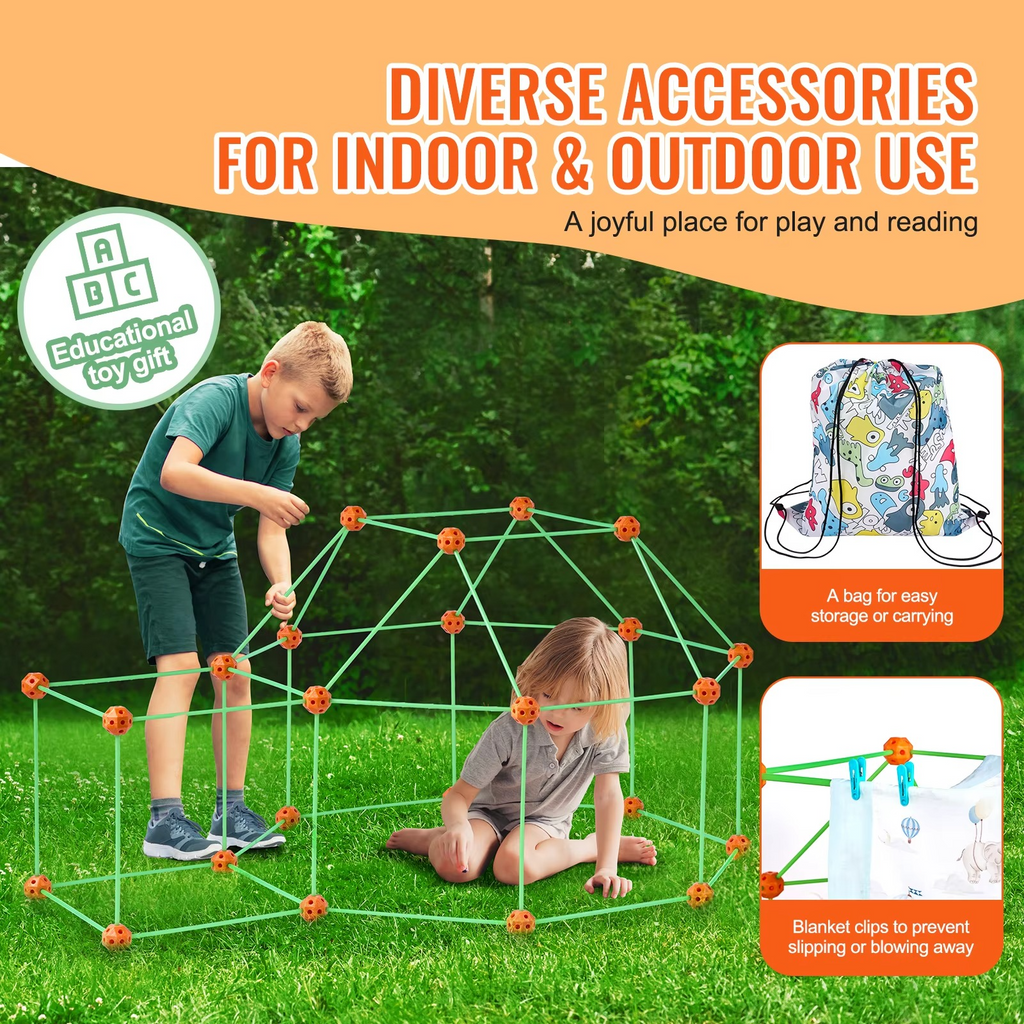 Kids Construction Fortress Building Kit