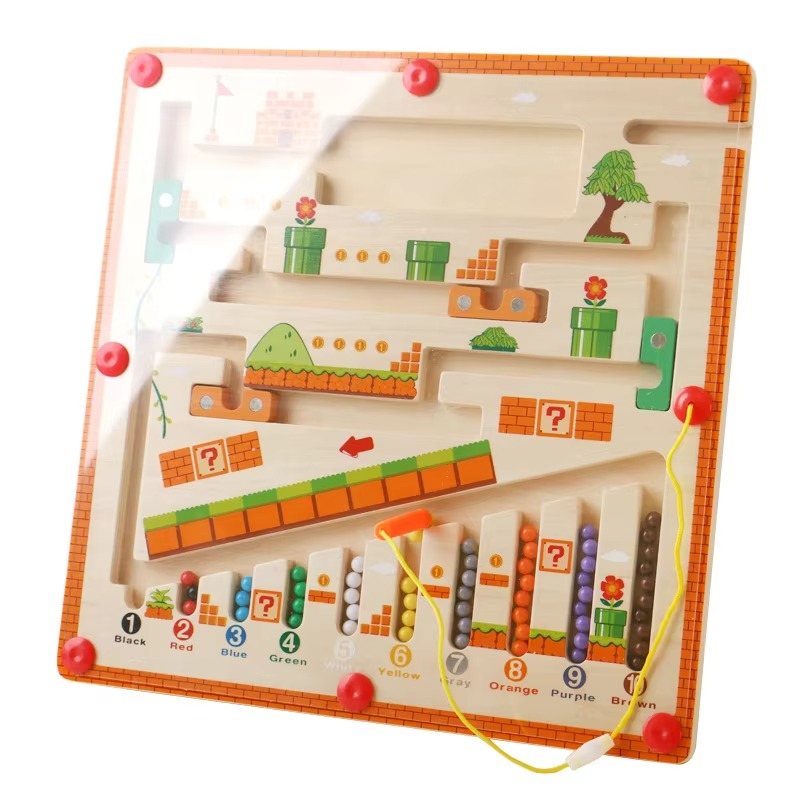 Wooden Magnetic Maze Board