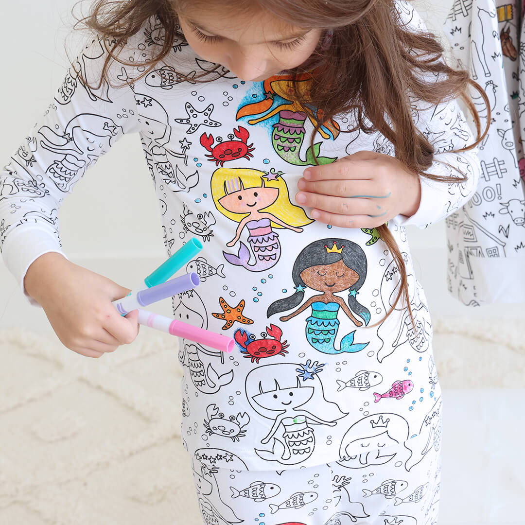 Colorable Pajamas for Kids